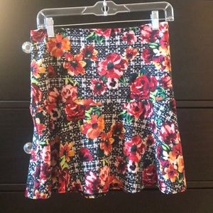 Xhilaration Floral Print Skirt